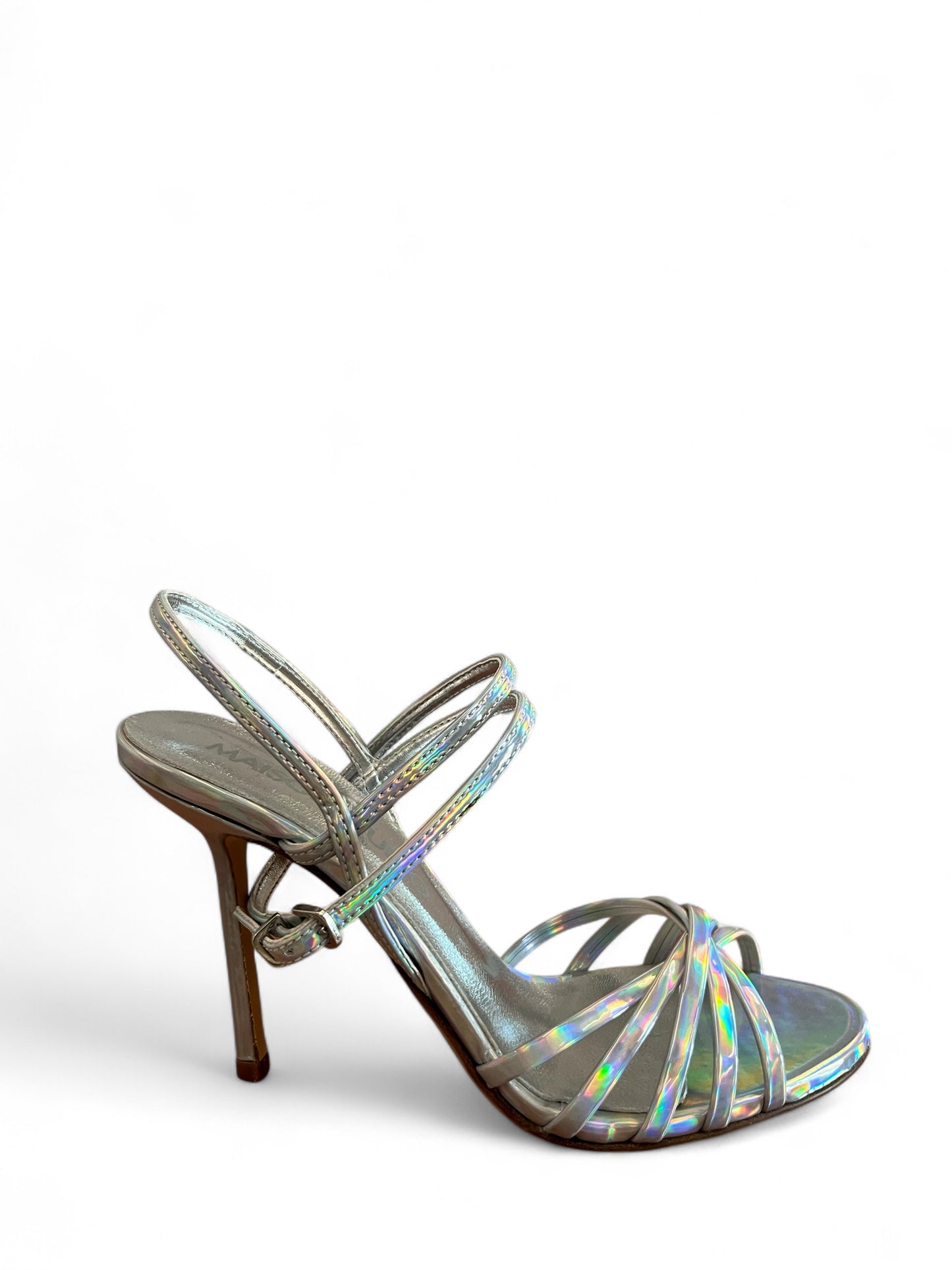 SANDALO CON TACCO Argento Maisonstudio