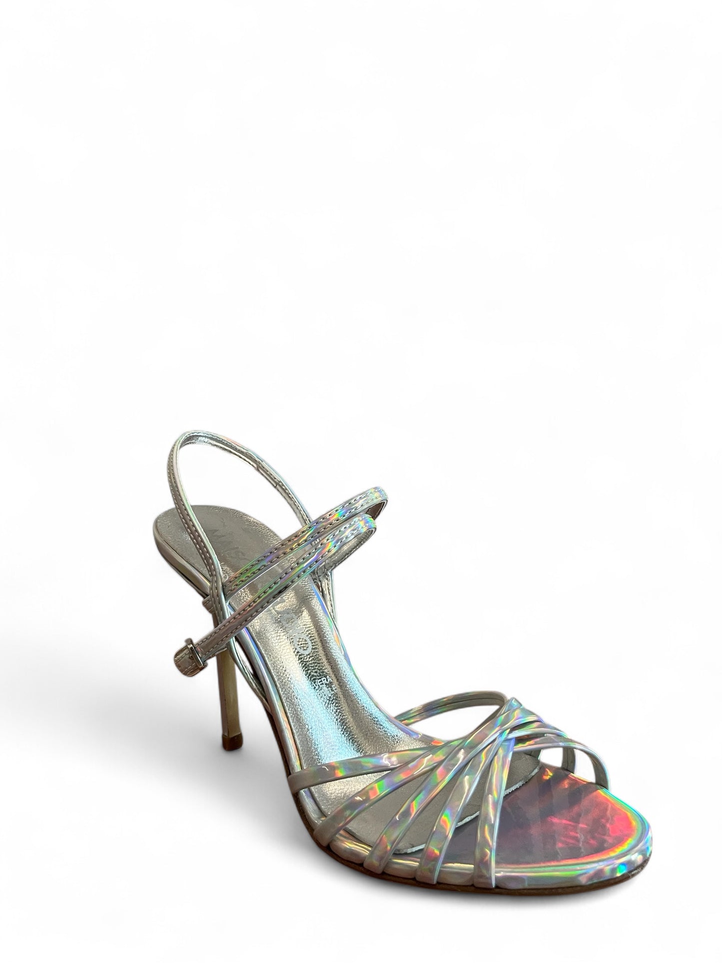 SANDALO CON TACCO Argento Maisonstudio