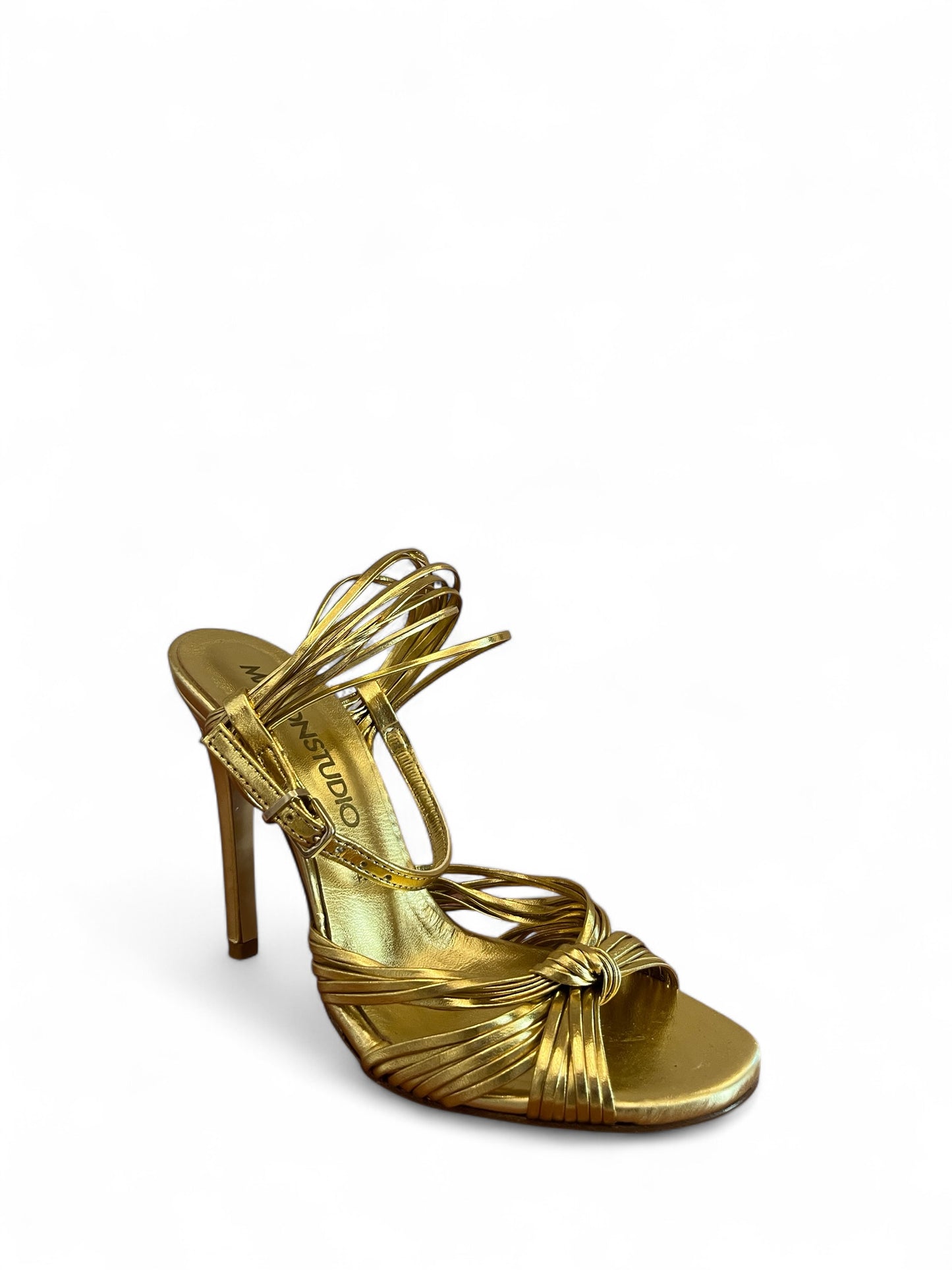 SANDALO CON TACCO Oro Maisonstudio