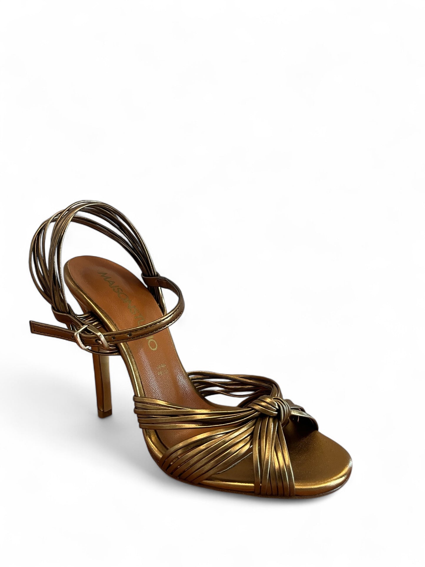 SANDALO CON TACCO Bronzo Maisonstudio