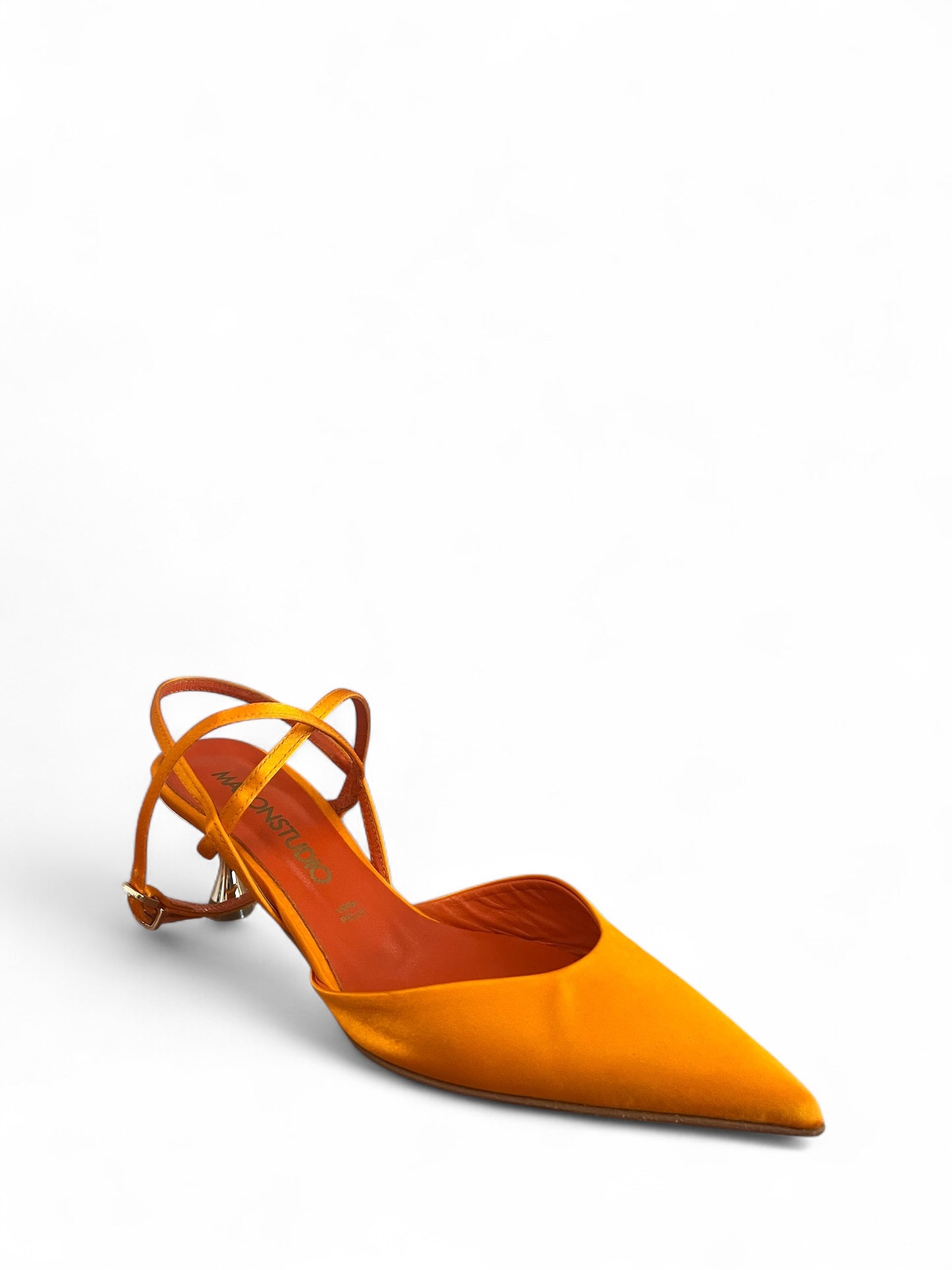 SANDALO CON TACCO Arancio Maisonstudio