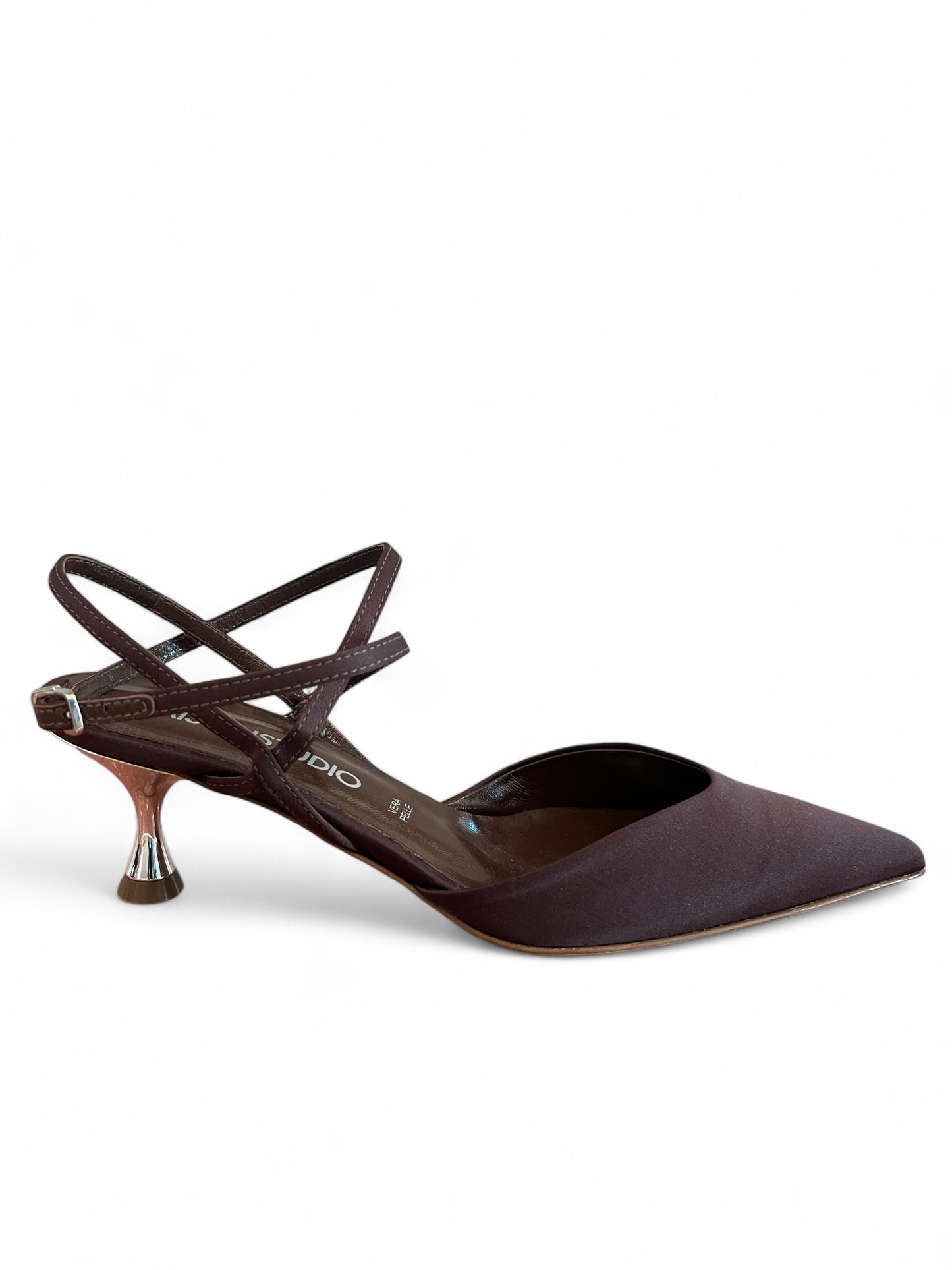 SANDALO CON TACCO Marrone Maisonstudio