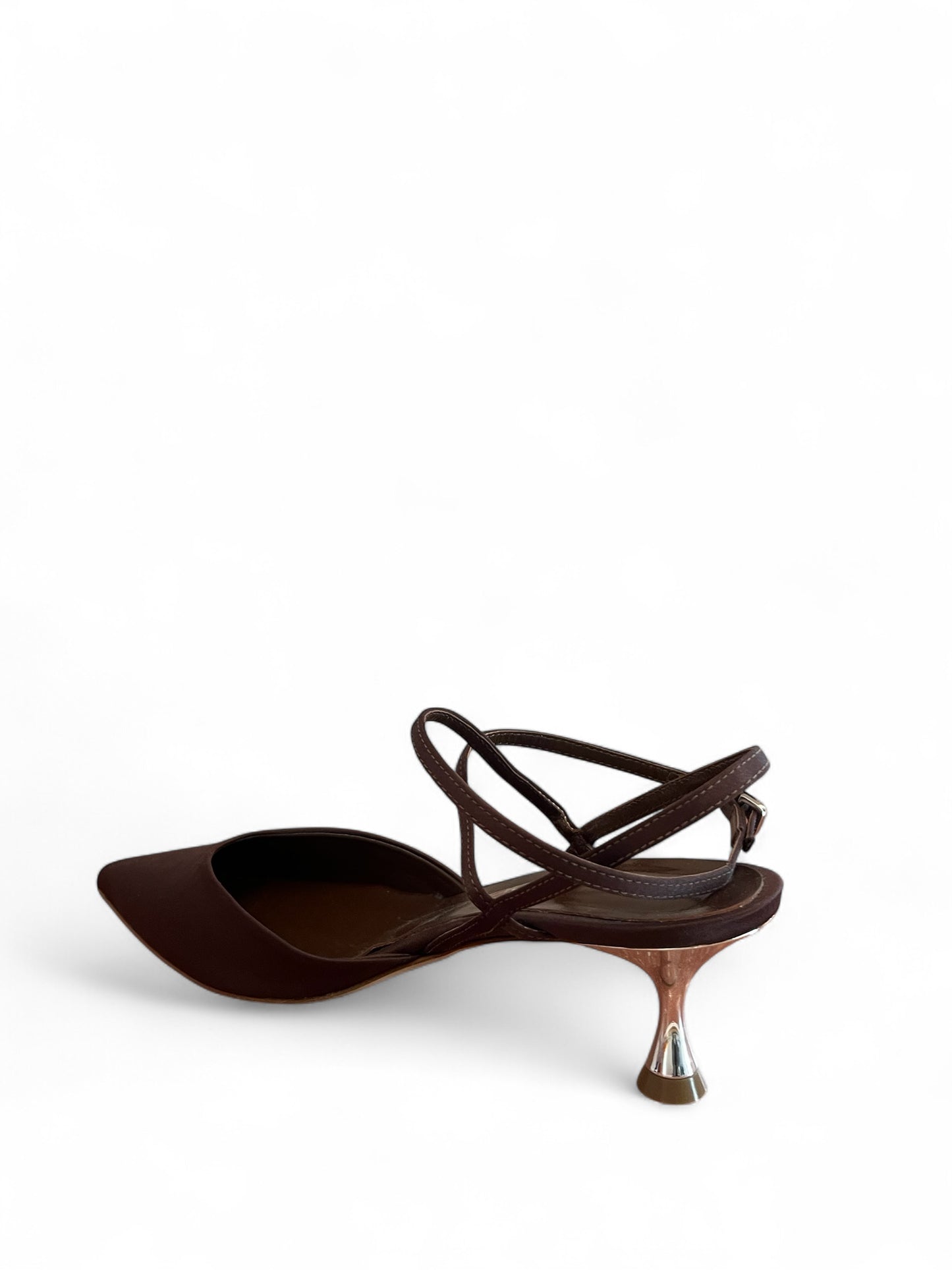 SANDALO CON TACCO Marrone Maisonstudio