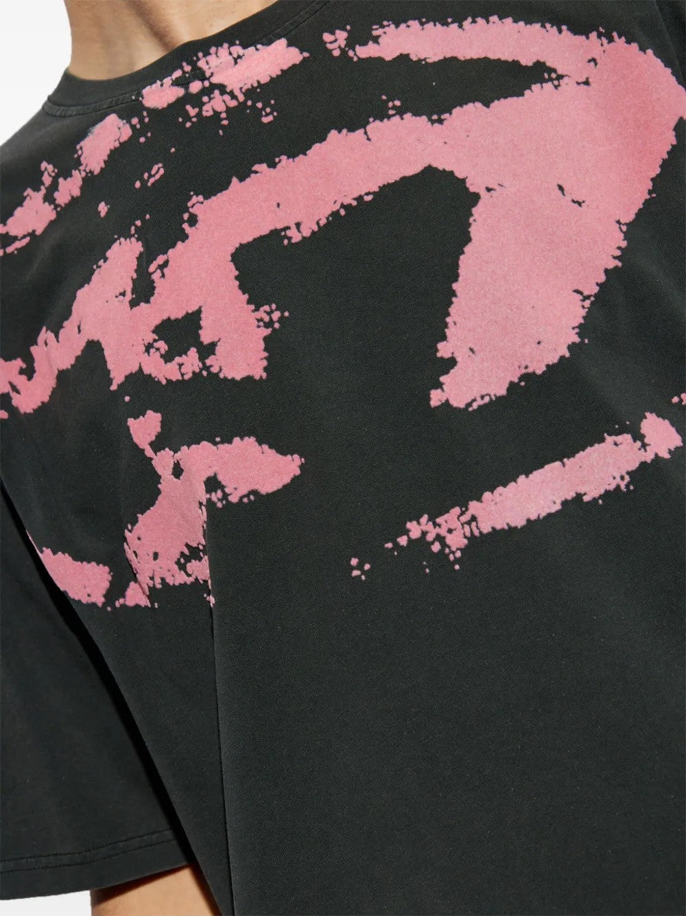 T-SHIRT Nero/rosa Diesel