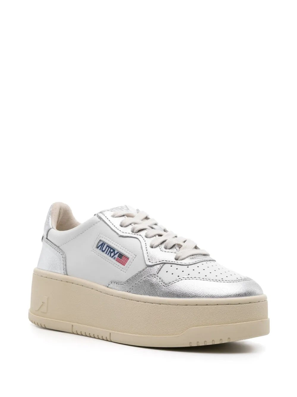 SNEAKER Bianco/argento Autry