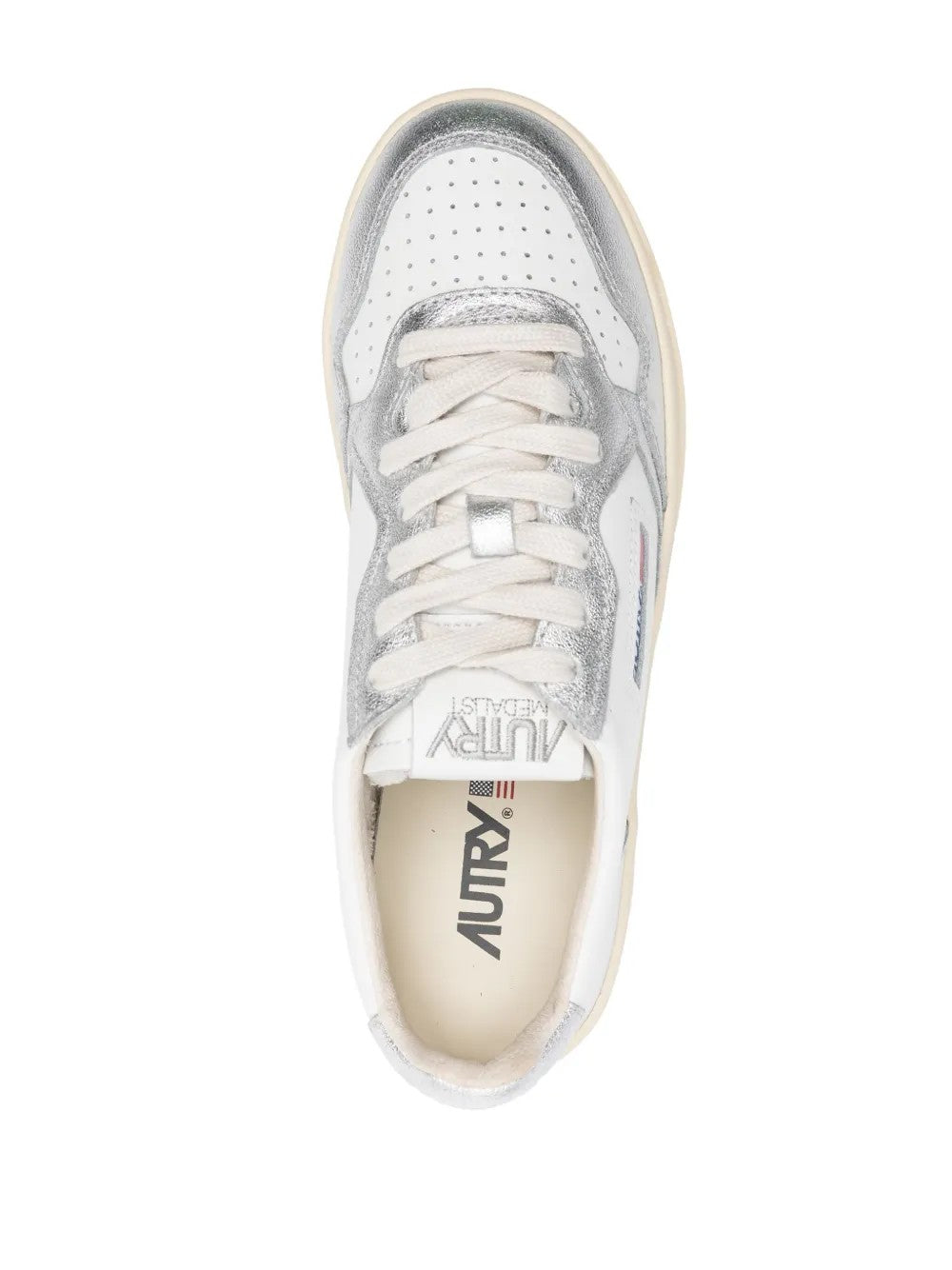 SNEAKER Bianco/argento Autry