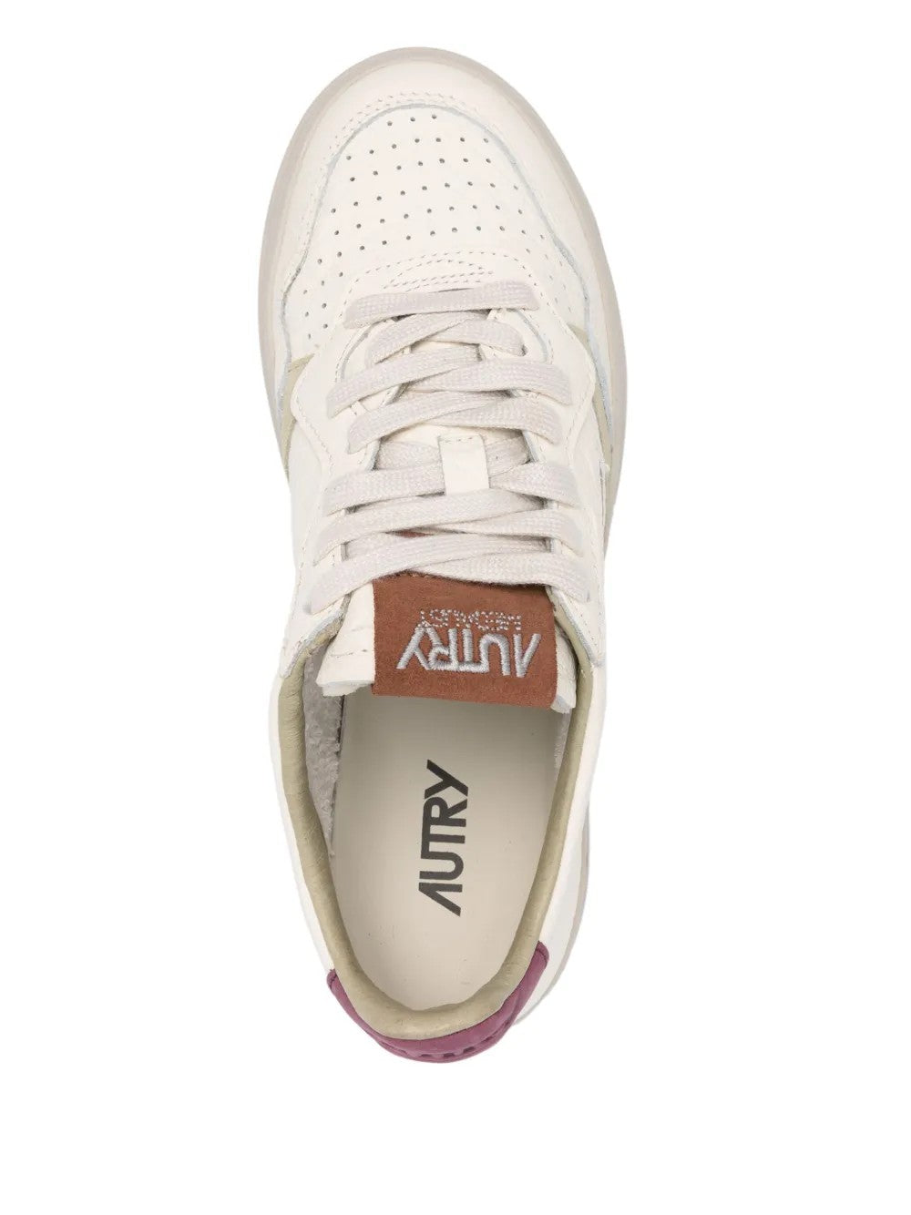 SNEAKER Bianco/bordeaux Autry