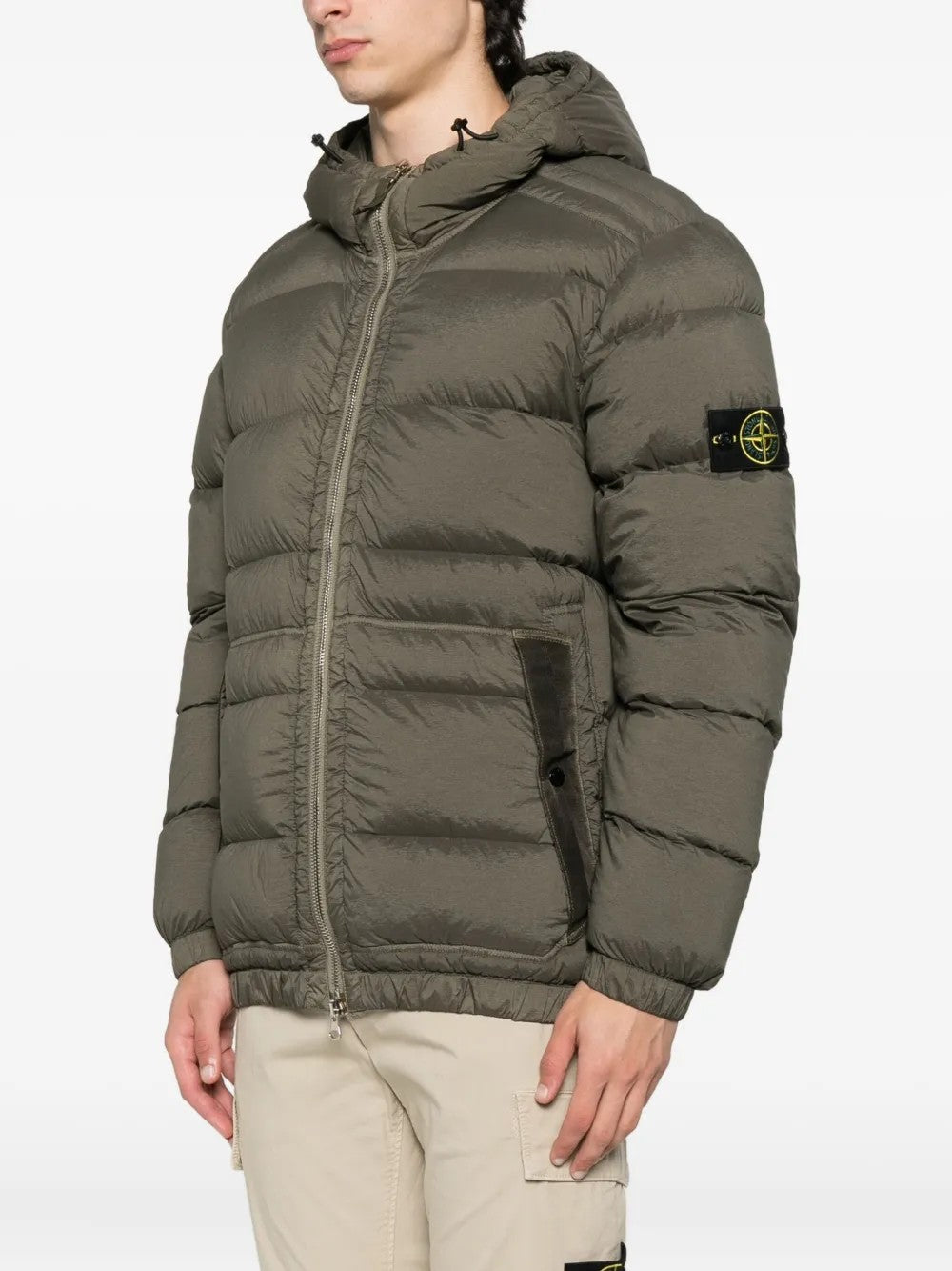 GIACCA Verde Militare Stone Island