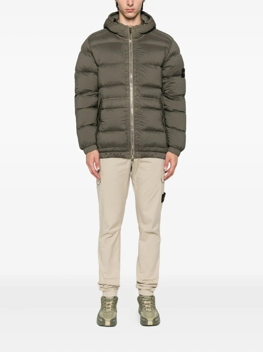 GIACCA Verde Militare Stone Island