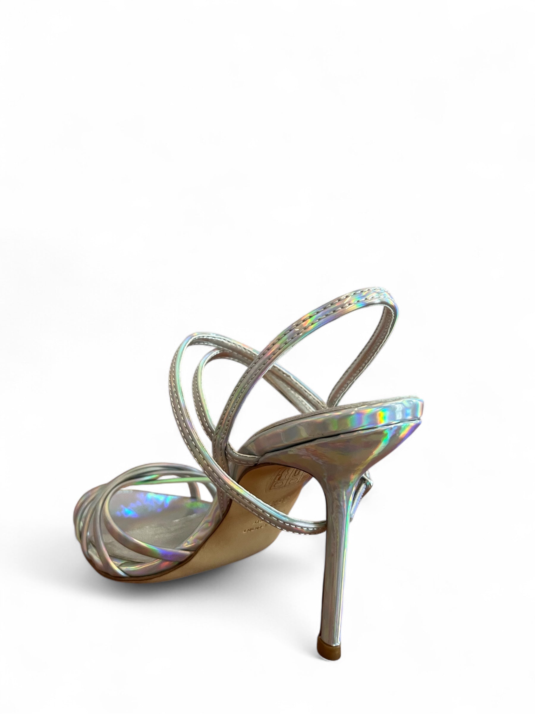 SANDALO CON TACCO Argento Maisonstudio