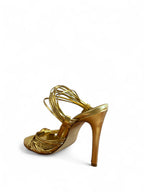SANDALO CON TACCO Oro Maisonstudio