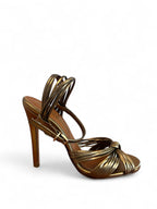 SANDALO CON TACCO Bronzo Maisonstudio