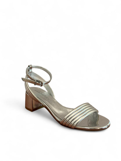 SANDALO CON TACCO Argento Maisonstudio