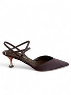 SANDALO CON TACCO Marrone Maisonstudio