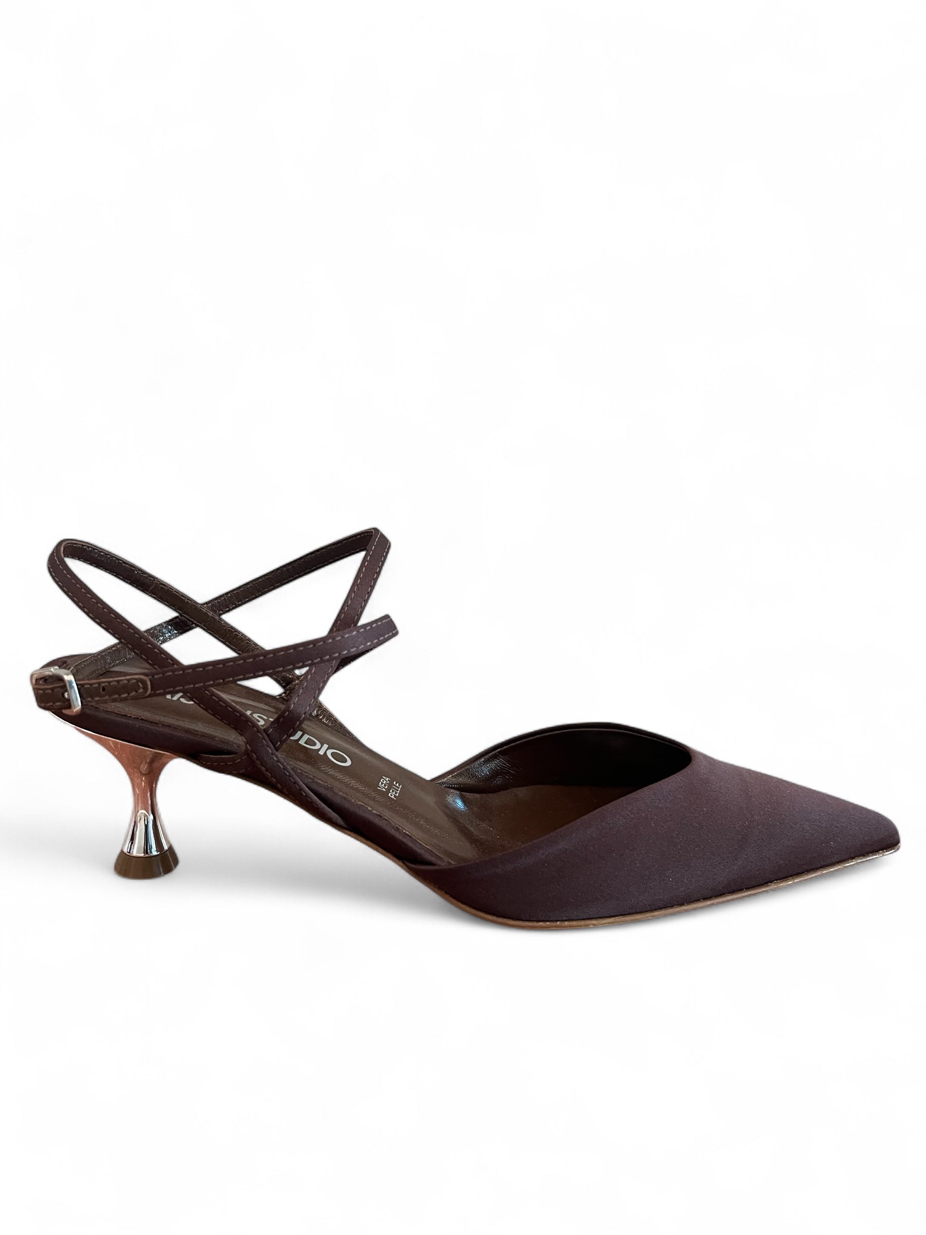 SANDALO CON TACCO Marrone Maisonstudio