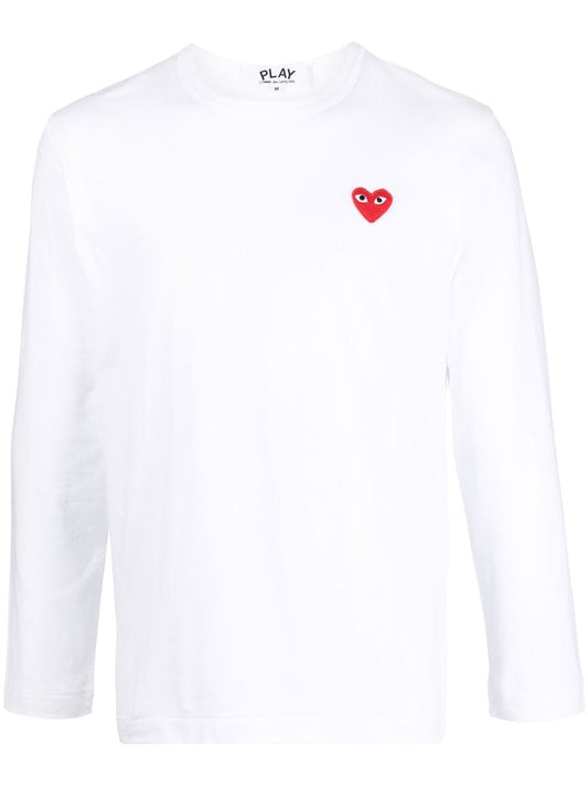 T-SHIRT Bianco Comme Des Garcons Play