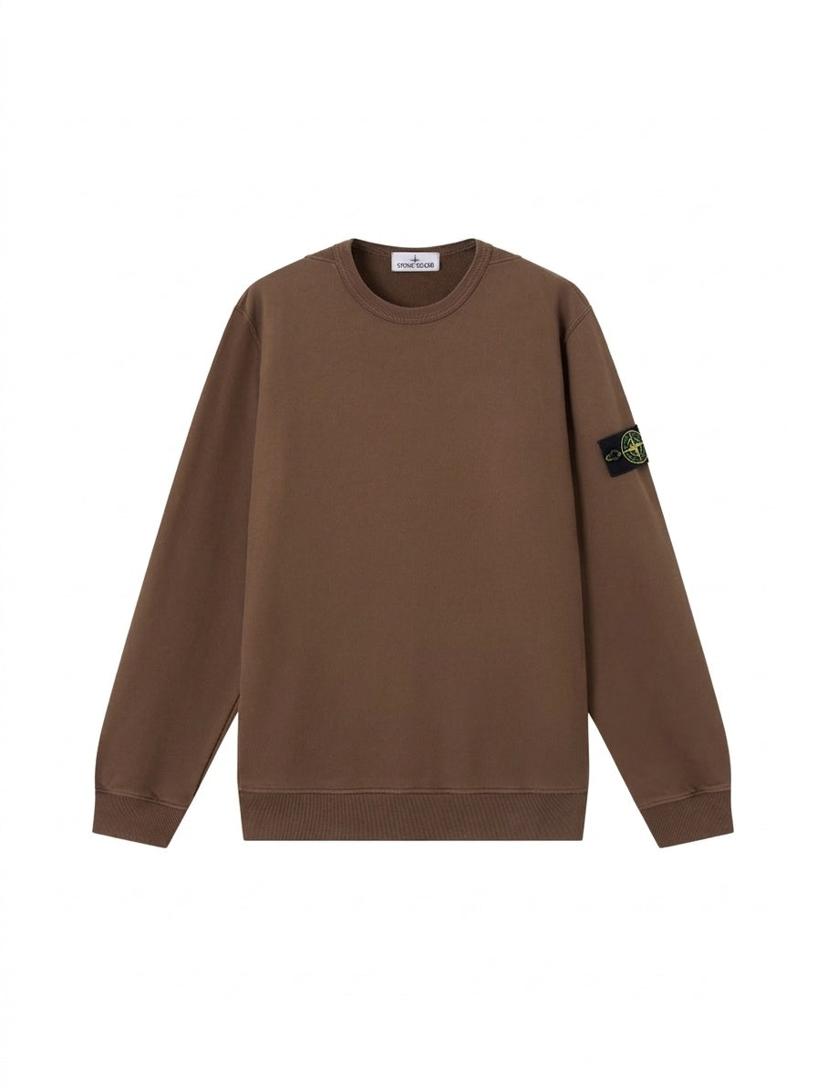 FELPA Marrone Stone Island