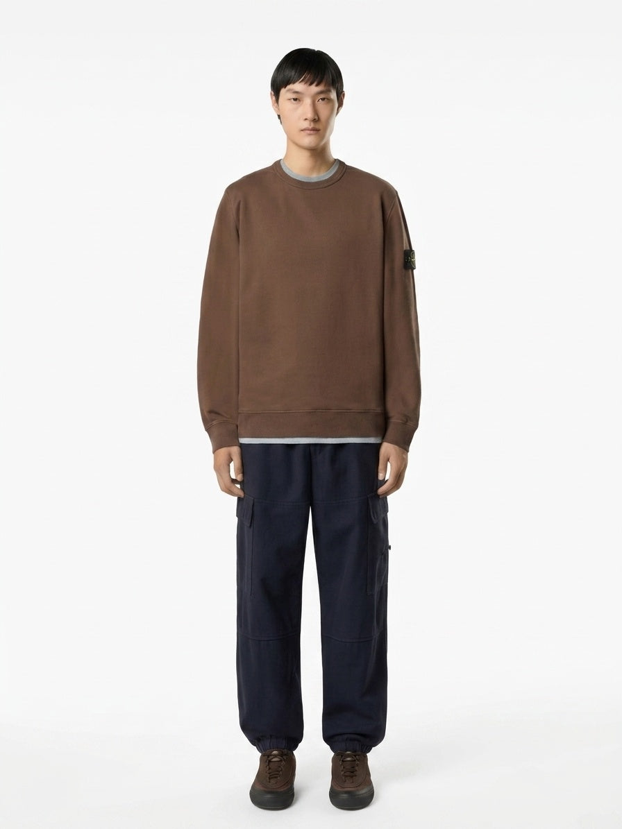 FELPA Marrone Stone Island