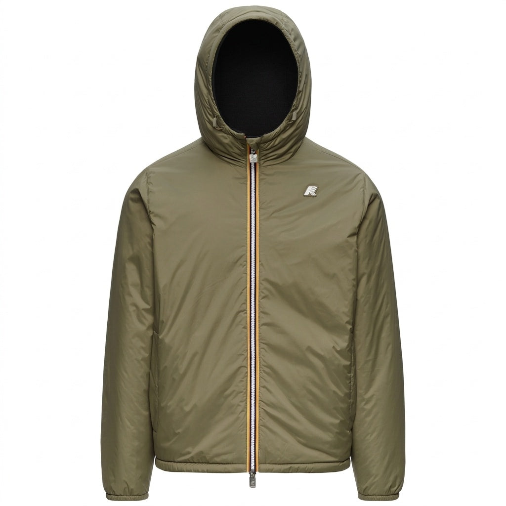GIUBBOTTO Nero/verde Militare K-way