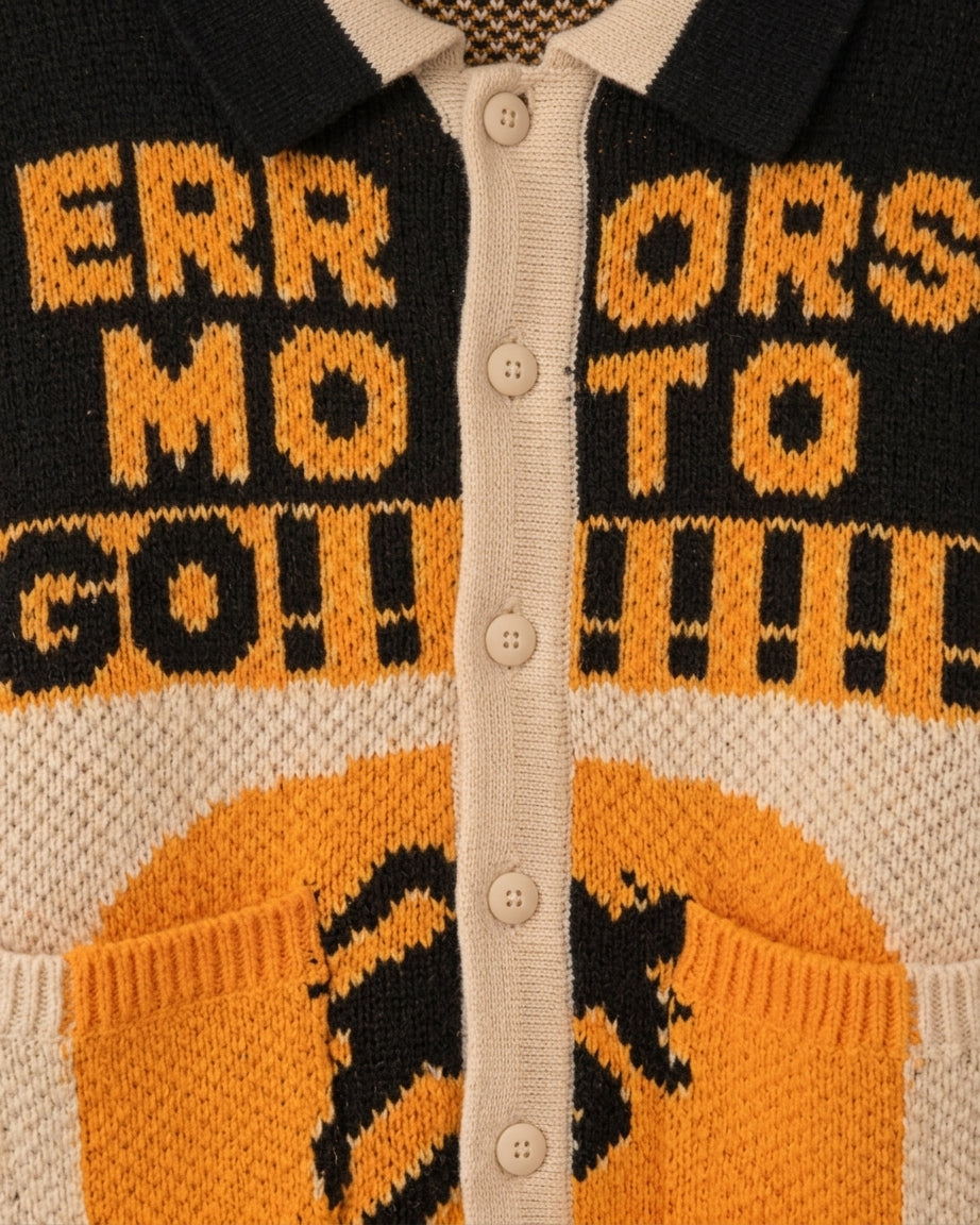 CARDIGAN Nero/arancio House Of Errors