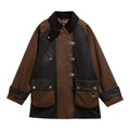 GIUBBOTTO Nero/marrone Barbour