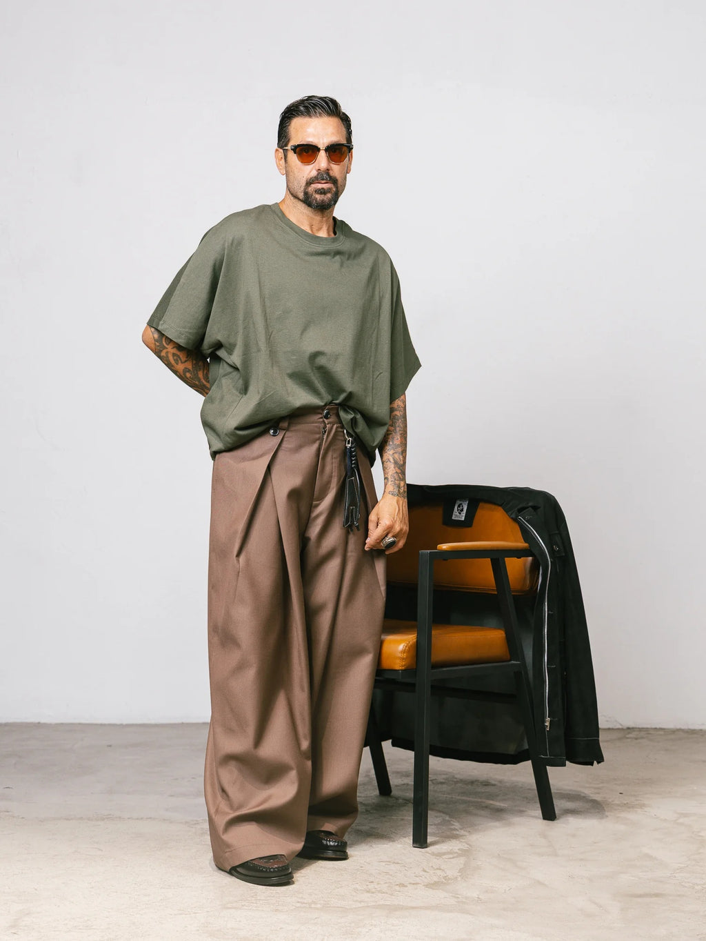 PANTALONE Beige Minimal