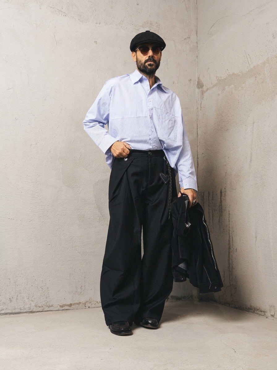 PANTALONE Nero Minimal