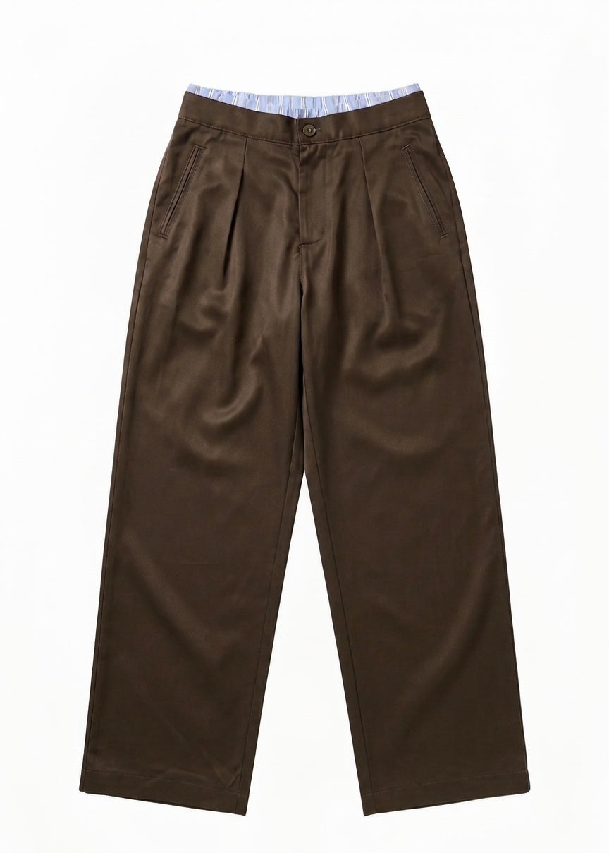 PANTALONE Marrone Minimal