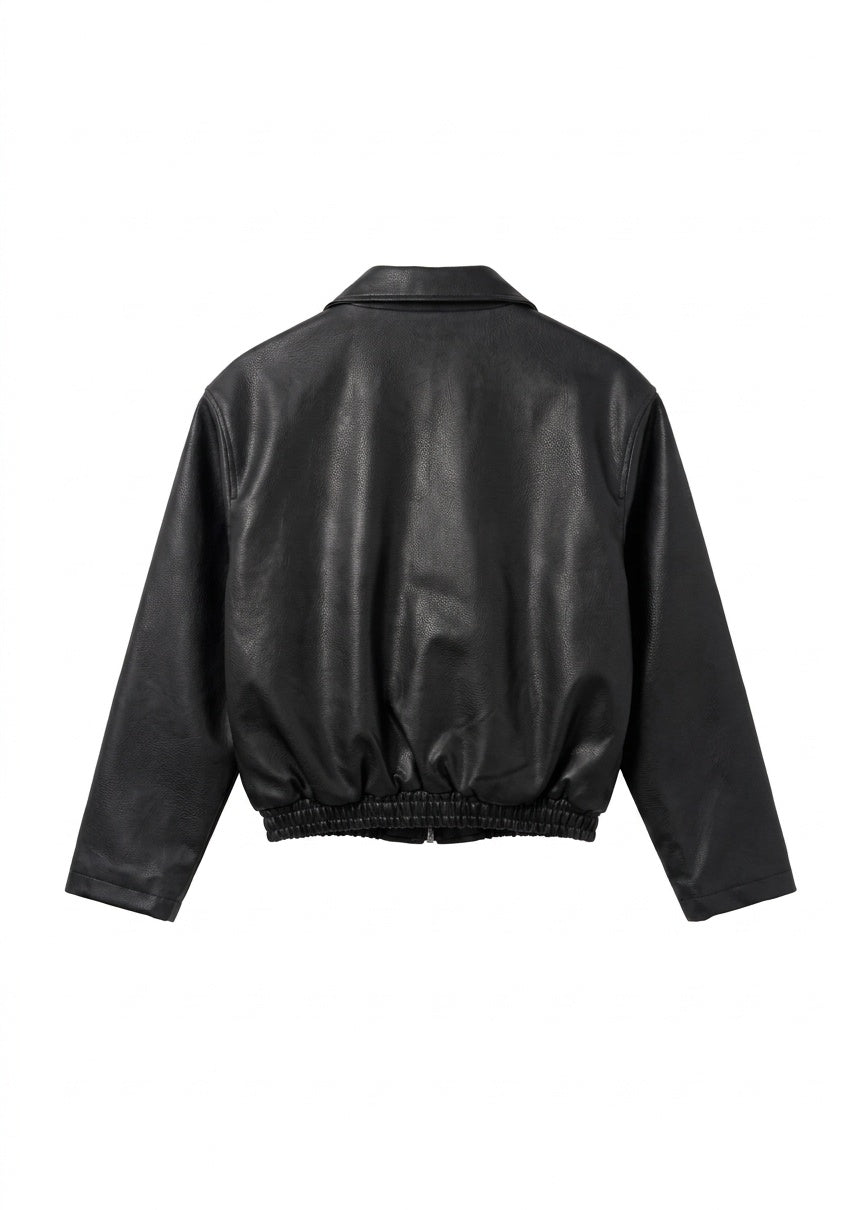 BOMBER Nero Minimal