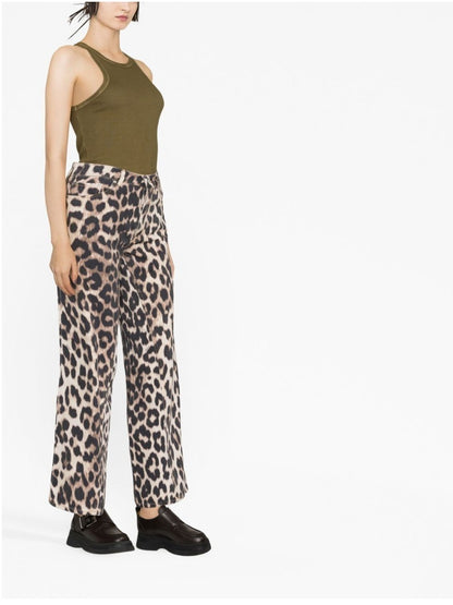 PANTALONE Leopardato Ganni