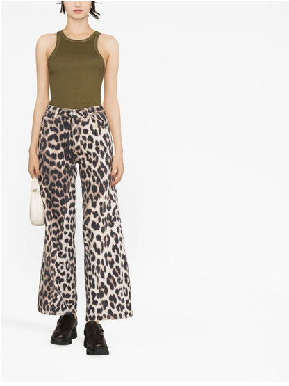 PANTALONE Leopardato Ganni