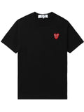 COMME DES GARCONS PLAY - HEART OVERLAPPING T-shirt