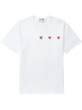 COMME DES GARCONS PLAY - DOUBLE RED HEART T-shirt