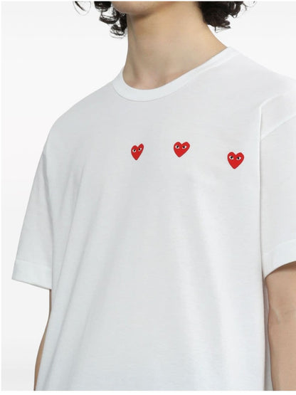 T-SHIRT Bianco Comme Des Garcons Play