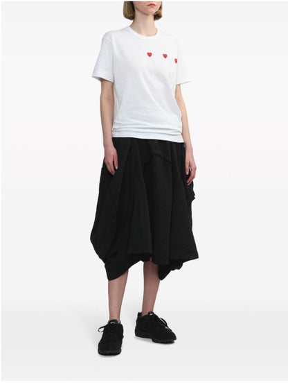 T-SHIRT Bianco Comme Des Garcons Play