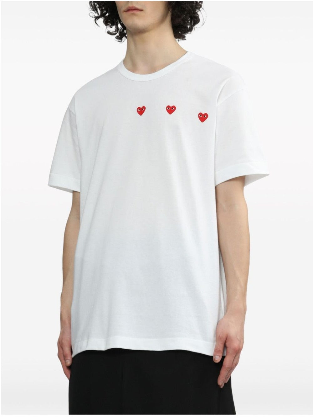 T-SHIRT Bianco Comme Des Garcons Play