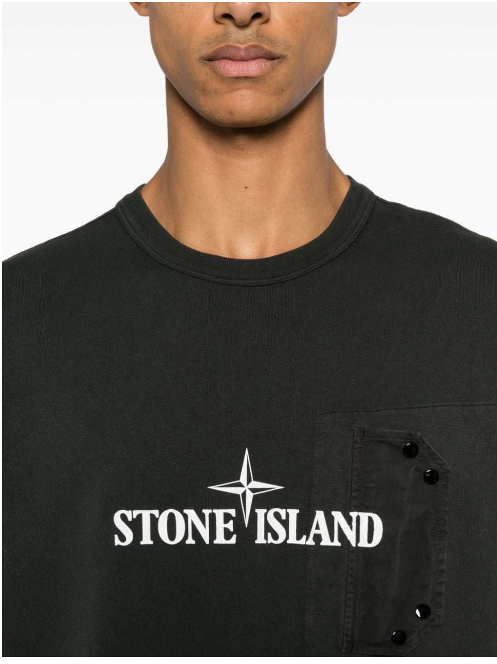 T-SHIRT Grigio Piombo Stone Island