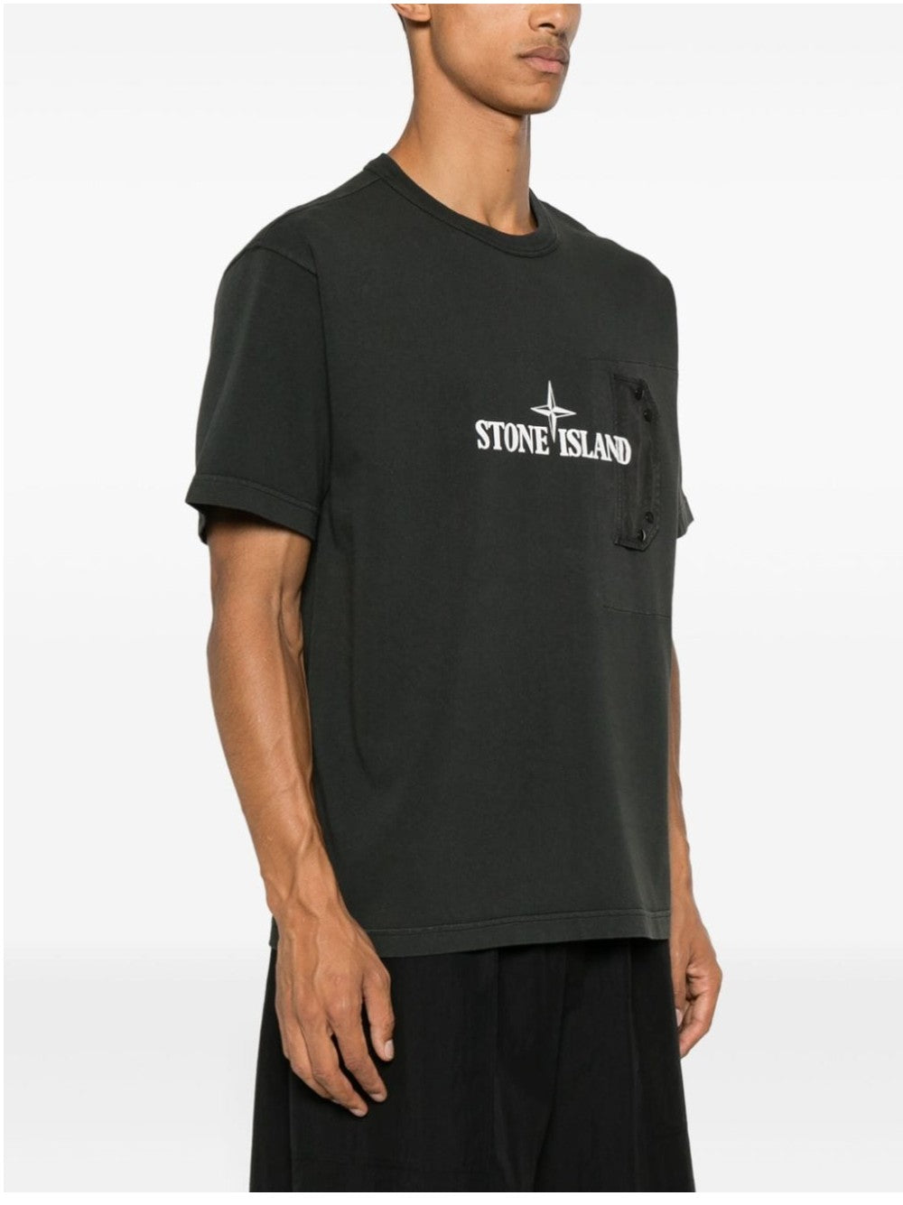 T-SHIRT Grigio Piombo Stone Island