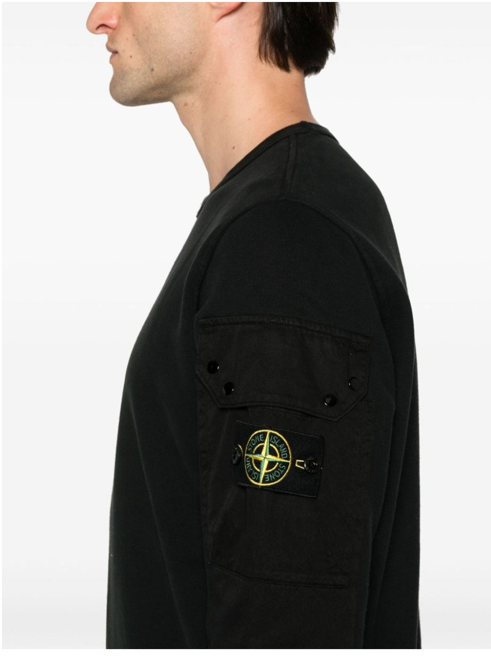 FELPA Nero Stone Island