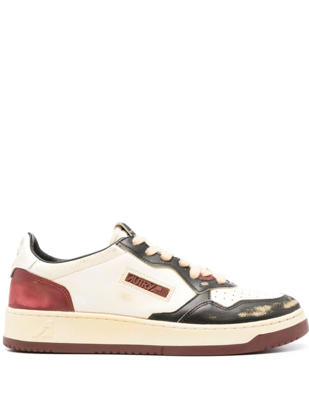 SNEAKER Bianco/bordeaux Autry