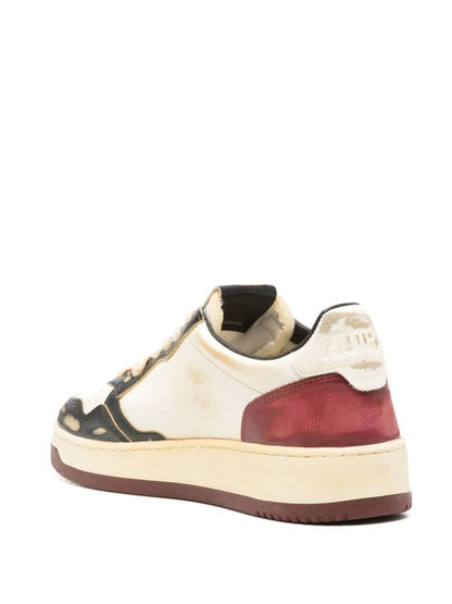 SNEAKER Bianco/bordeaux Autry