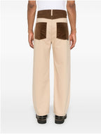 PANTALONE Crema Arte