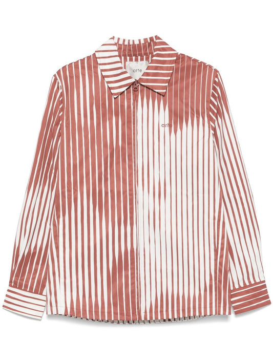 CAMICIA Arancio/bianco Arte