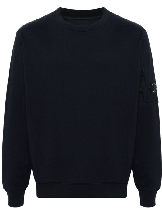 C.P. COMPANY - SWEATSHIRTS CREW NECK IN DIAGONAL RAISED FLEECE  Felpa