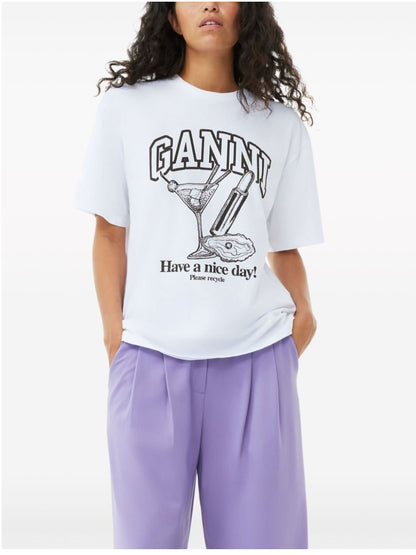 T-SHIRT Bianco Ganni