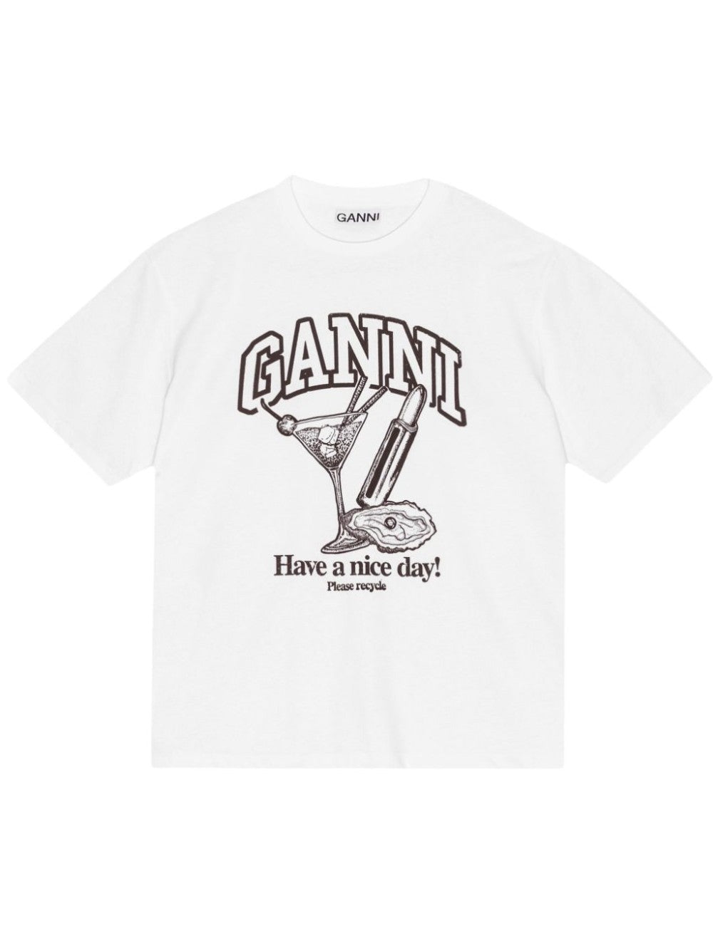 T-SHIRT Bianco Ganni