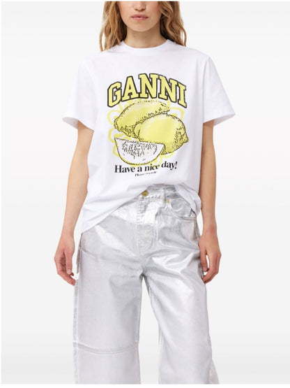 T-SHIRT Bianco Ganni