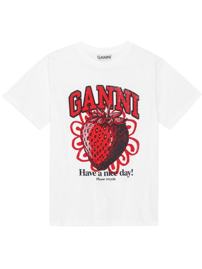 T-SHIRT Bianco Ganni