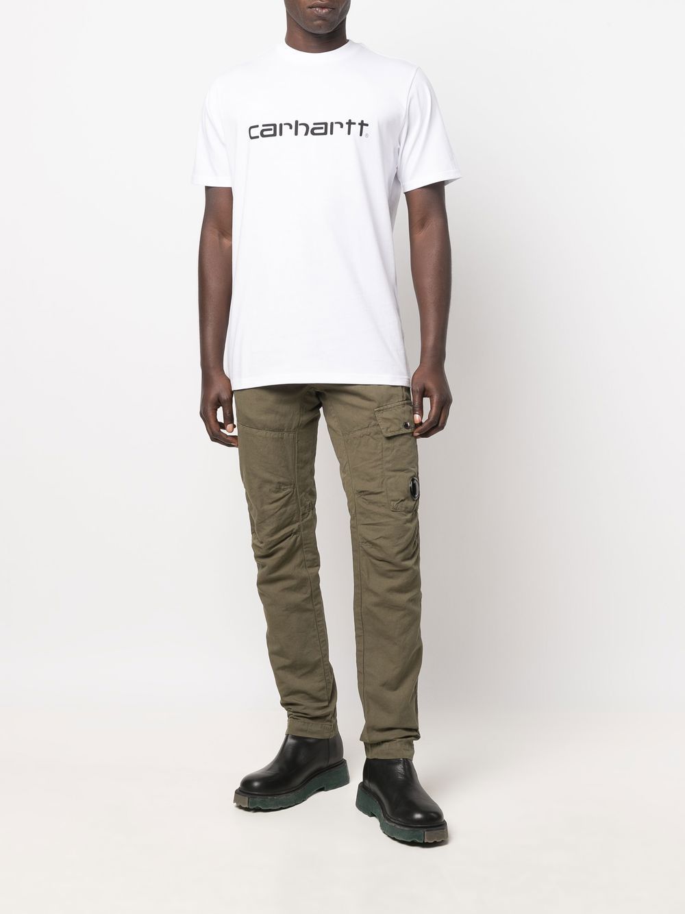 T-SHIRT Bianco/nero Carhartt