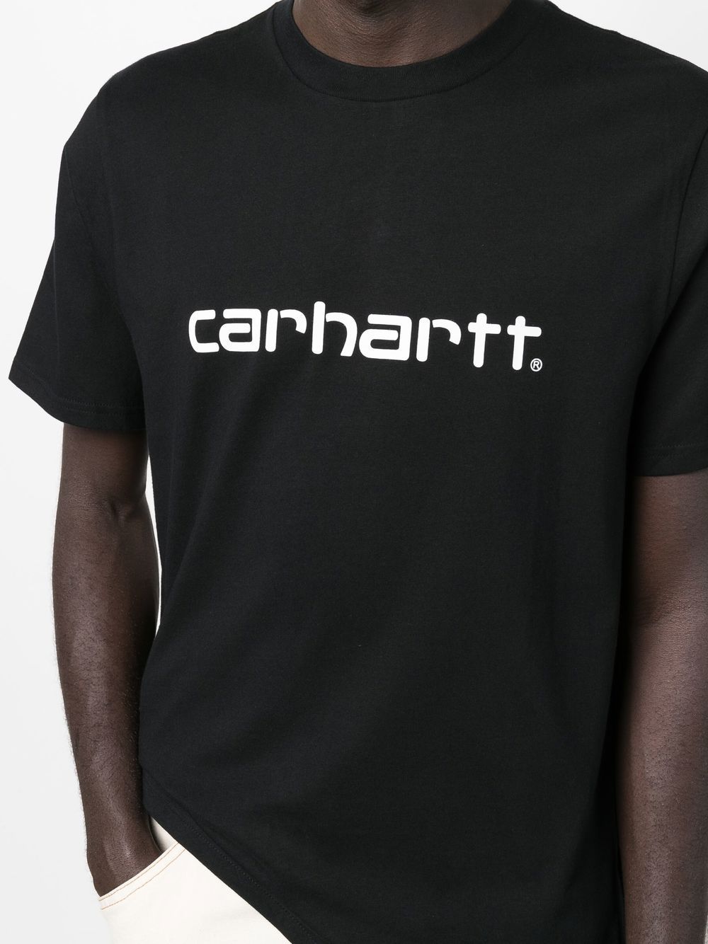 T-SHIRT Nero/bianco Carhartt